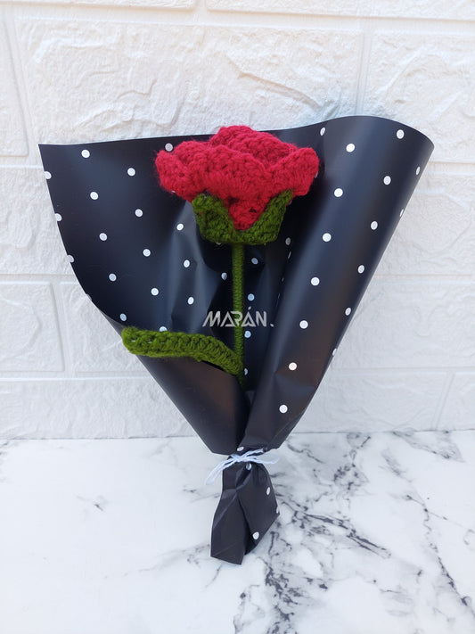 Rosa Eterna Tejida a Crochet