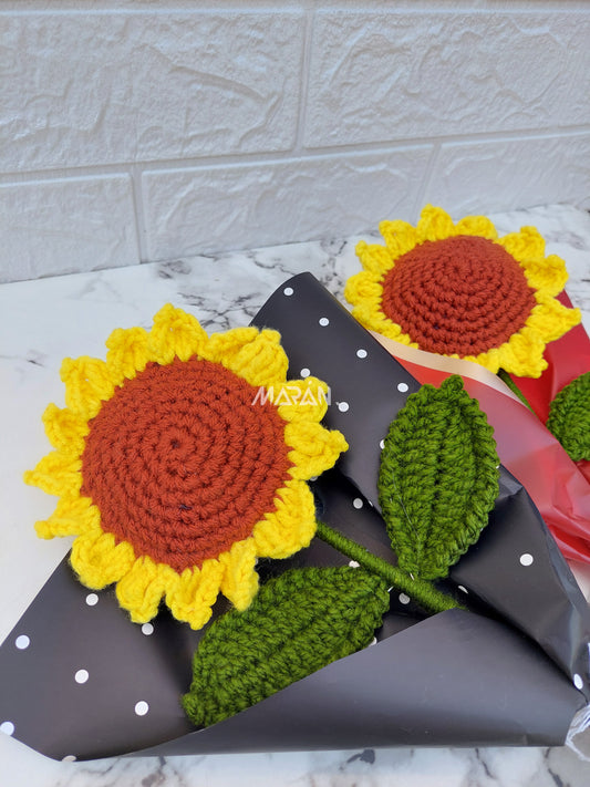 Girasol Tejido a Crochet
