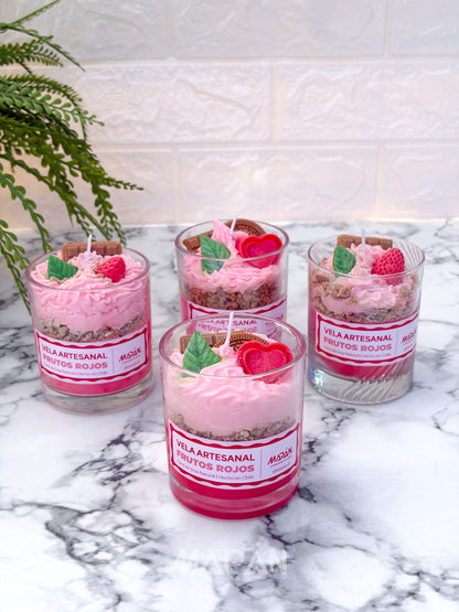 Vela Postre Frutos Rojos