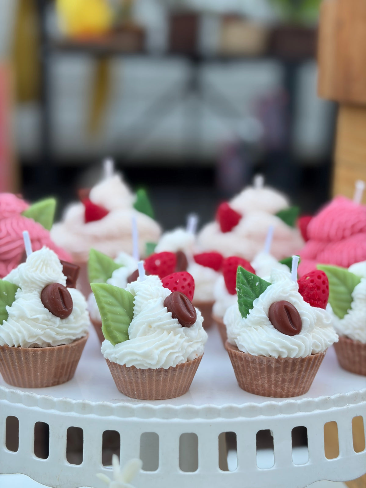 Vela mini Cupcakes Capuchino