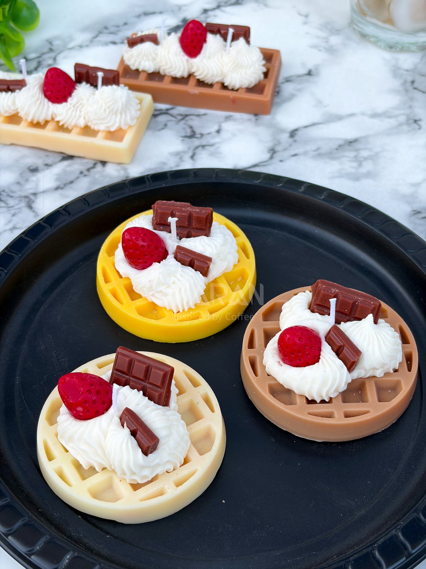 Vela Waffle redondo