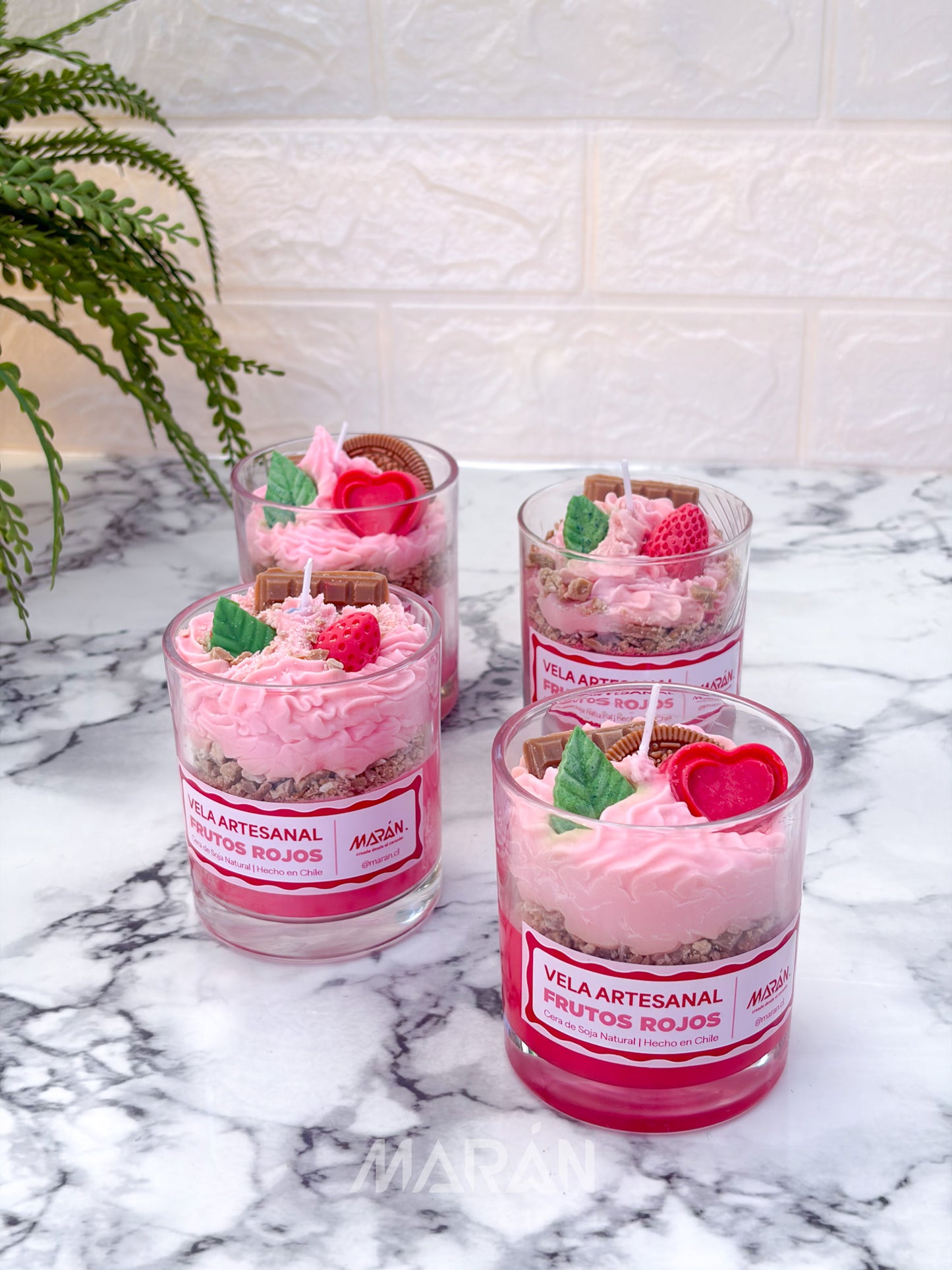 Vela Postre Frutos Rojos