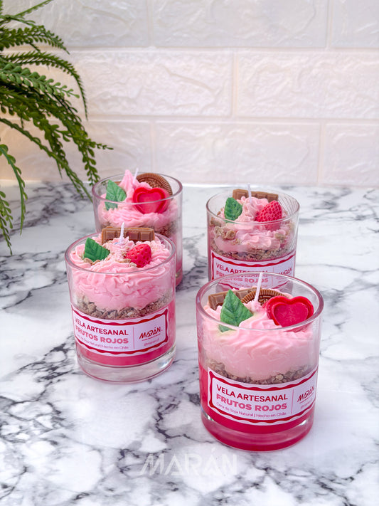 Vela Postre Frutos Rojos