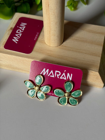 Aros flores verdes