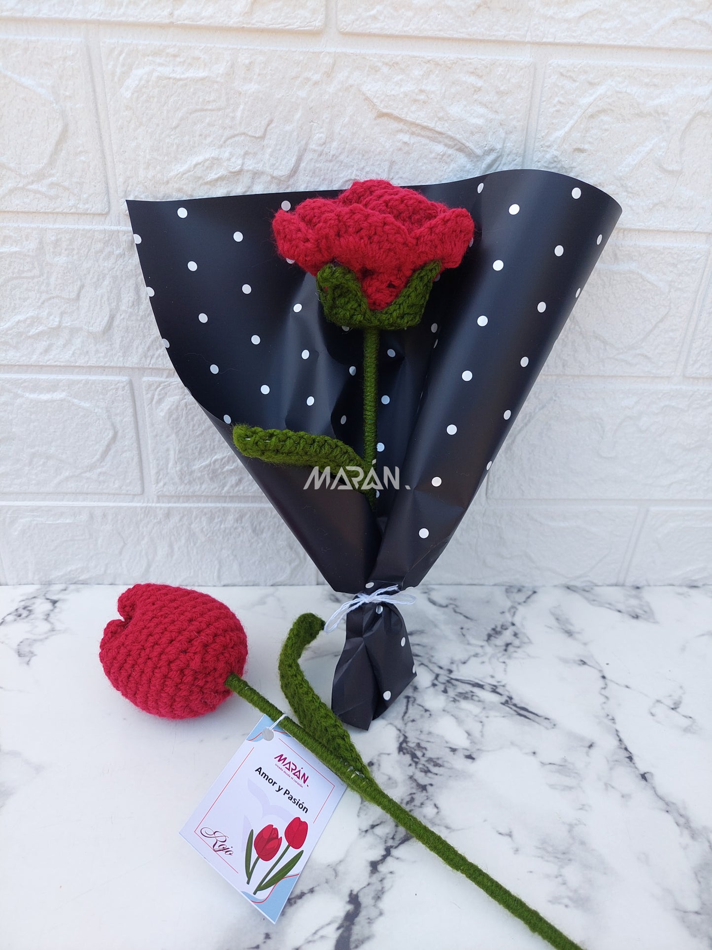 Rosa Eterna Tejida a Crochet