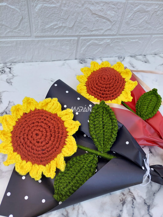 Girasol Tejido a Crochet