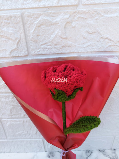 Rosa Eterna Tejida a Crochet