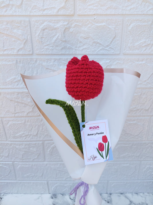 Tulipán Eterno Tejido a Crochet