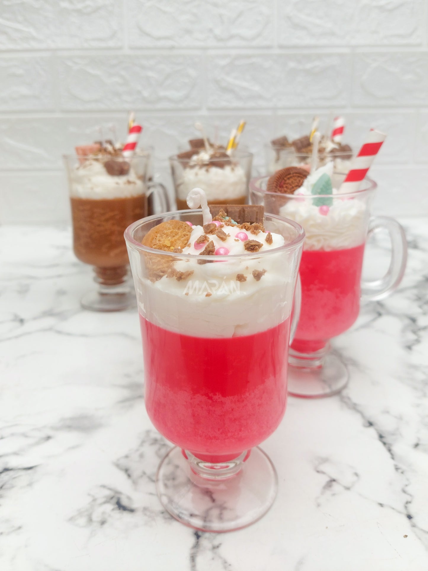 Vela Capuchino Rosa Grande
